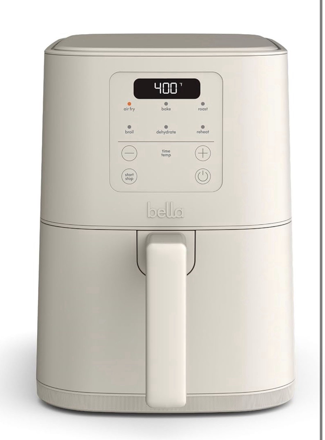 bella 4Qt Slim Air Fryer, Fits-anywhere™ Kitchenware, 4.0QT, Oatmilk