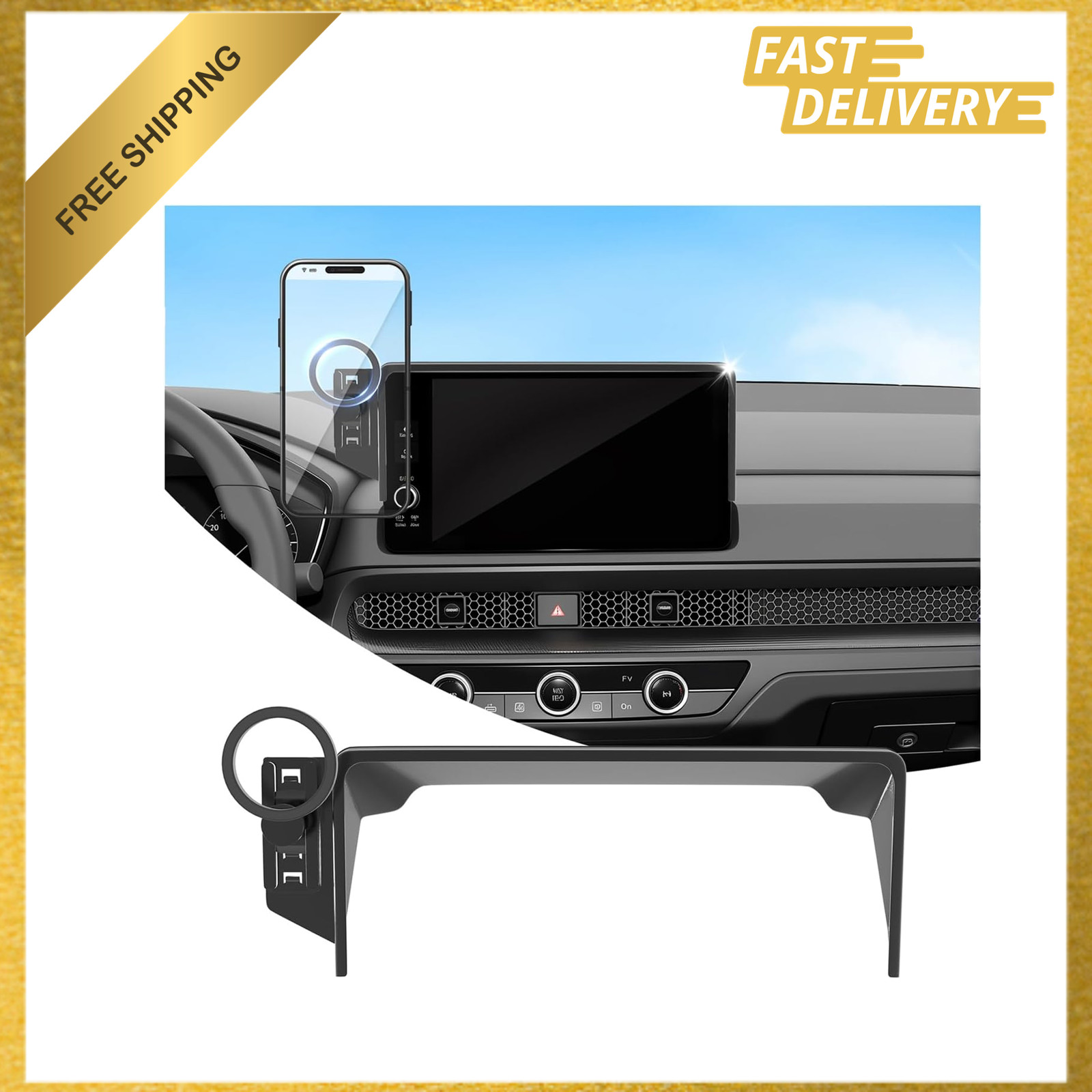 Phone Holder for Honda CR-V HR-V 2023 2026 Magnetic Car Mount 7 9 Inch Screen