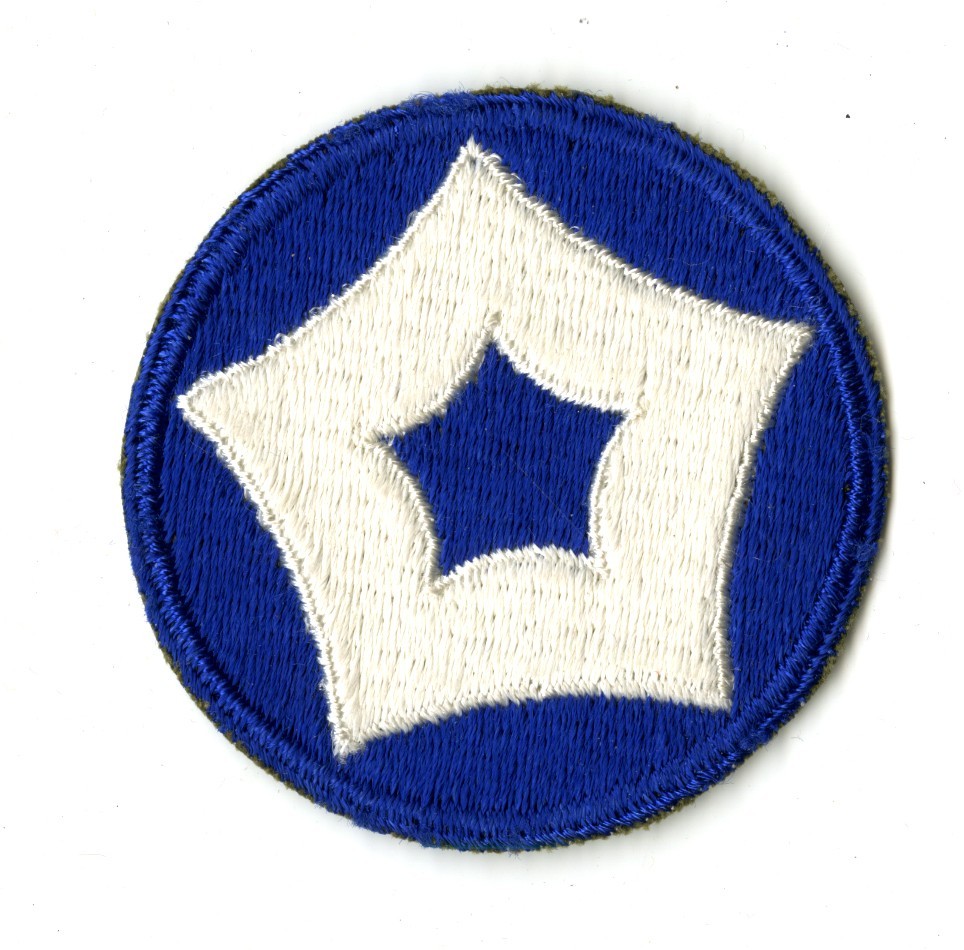5th Service Command White Back Patch WWII Vintage Kentucky Ohio West Virginia