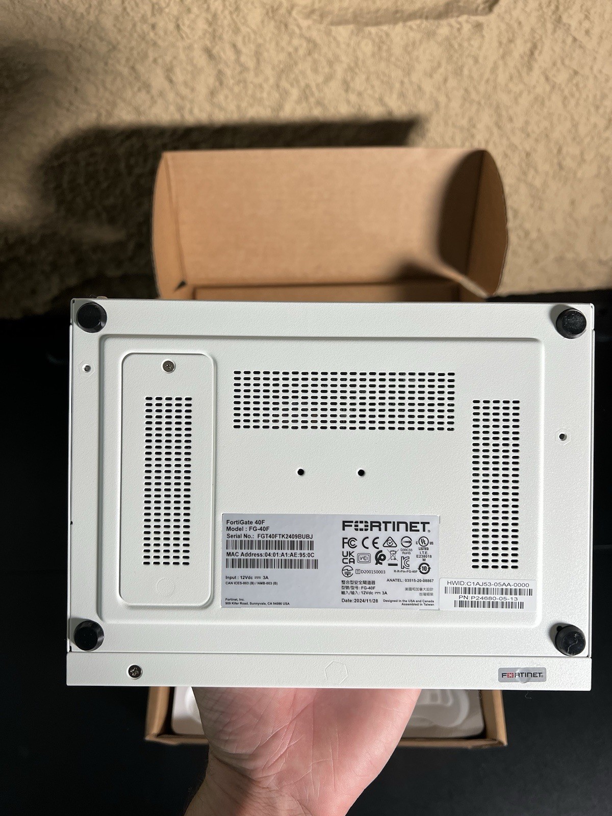Fortinet FortiGate 40F Firewall & VPN Device FG-40F Network Security