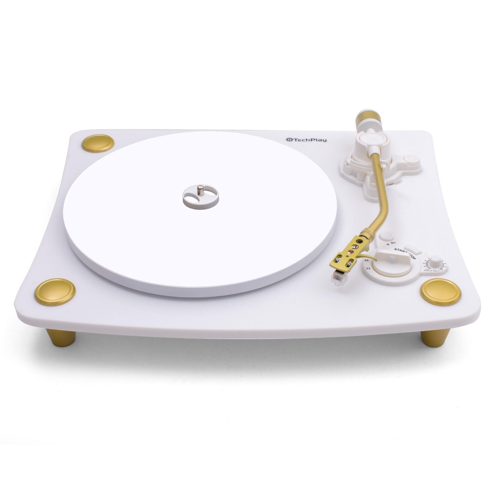 TECHPLAY GHOST WHITE BLUETOOTH BROADCAST RECORD PLAYER TURNTABLE AT3600L NEEDLE