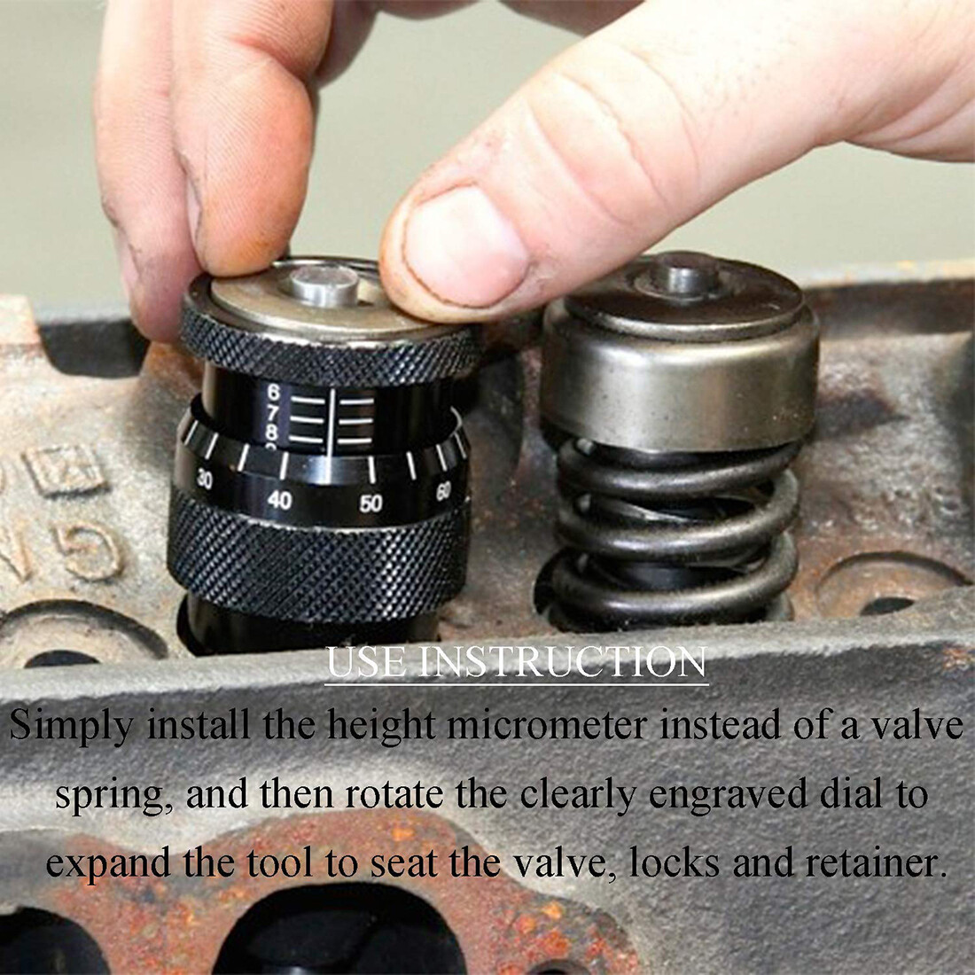 4929 Valve Spring Height Micrometer Checker 1.600" - 2.200" Range Each V8 Engine