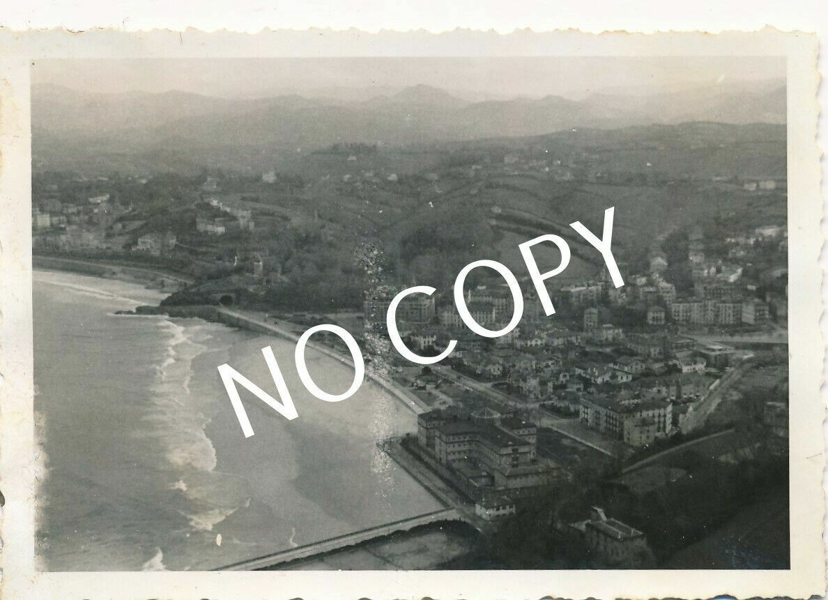 Photo WK2 Legion Condor View Of Coast Costa Spain B 1.48