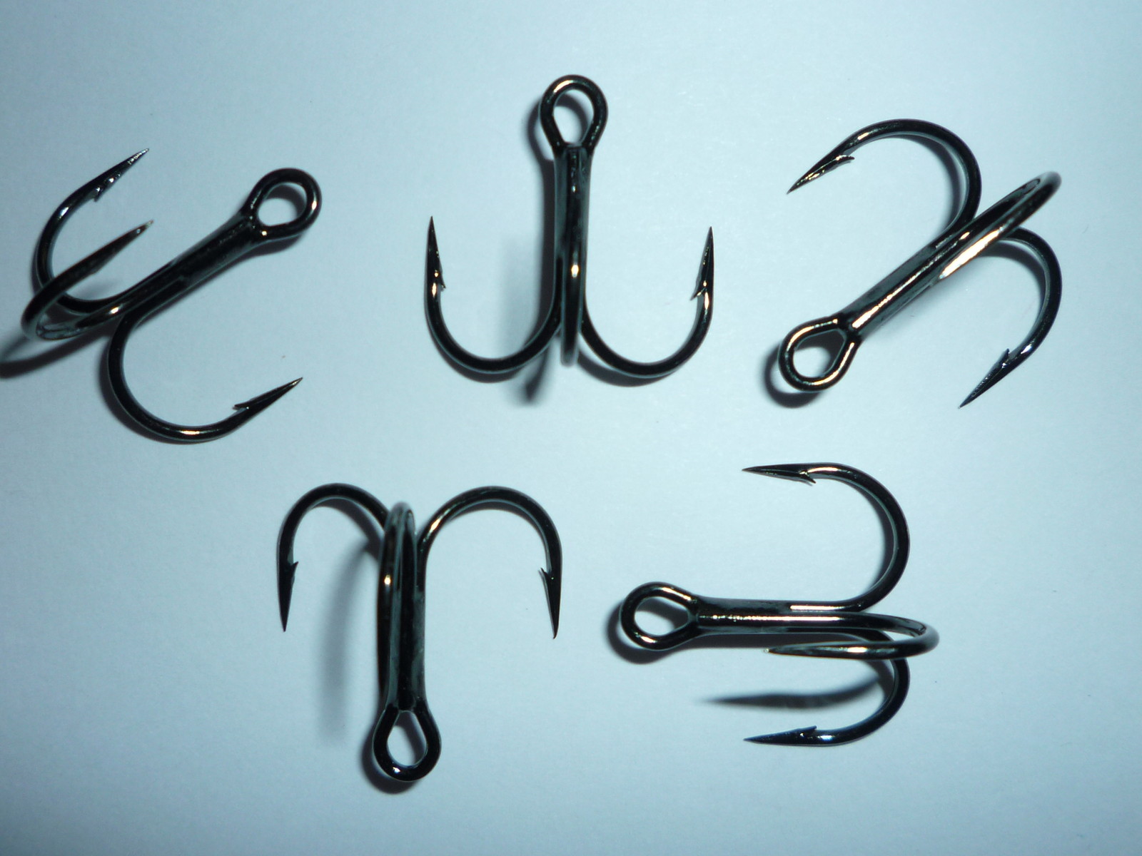 (50) VMC SHORT-SHANK 1X TREBLE HOOKS (SIZE 2) BLACK (9651BN) BULK 9651