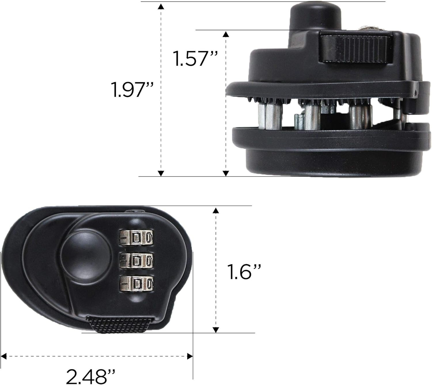 FSDC (Firearm Safety Devices – FSDC-TL4379RCB Resettable 3-Digit Combination Tri