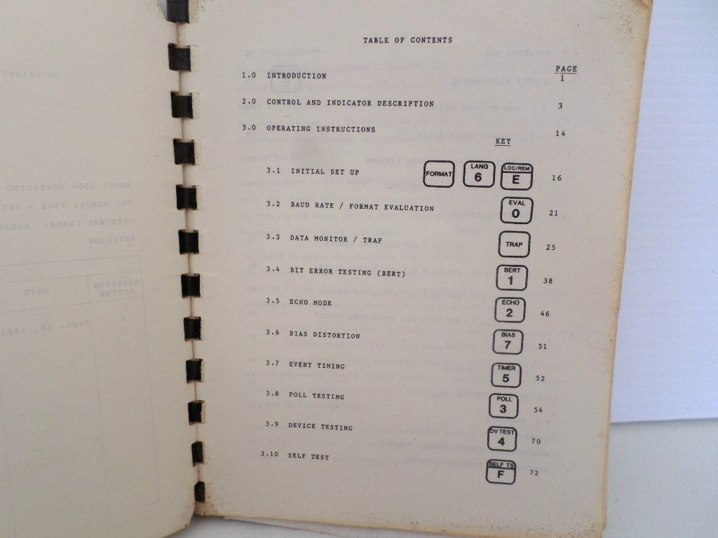 Phoenix 1500 COMmunications Interface Test Set Operations Manual