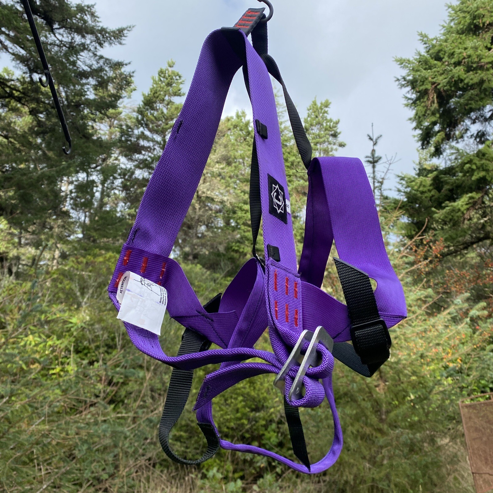 Vintage CHOUINARD CLIMBING HARNESS Purple SMALL Rock Mountaineering PATAGONIA
