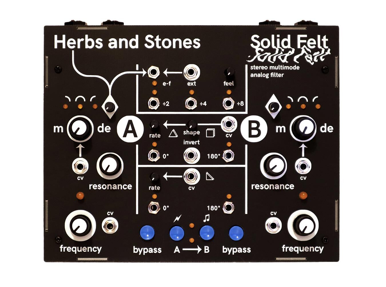 Herbs & Stones Solid Felt Desktop Stereo Filter EFFECTS NEW PERFECT CIRCUIT
