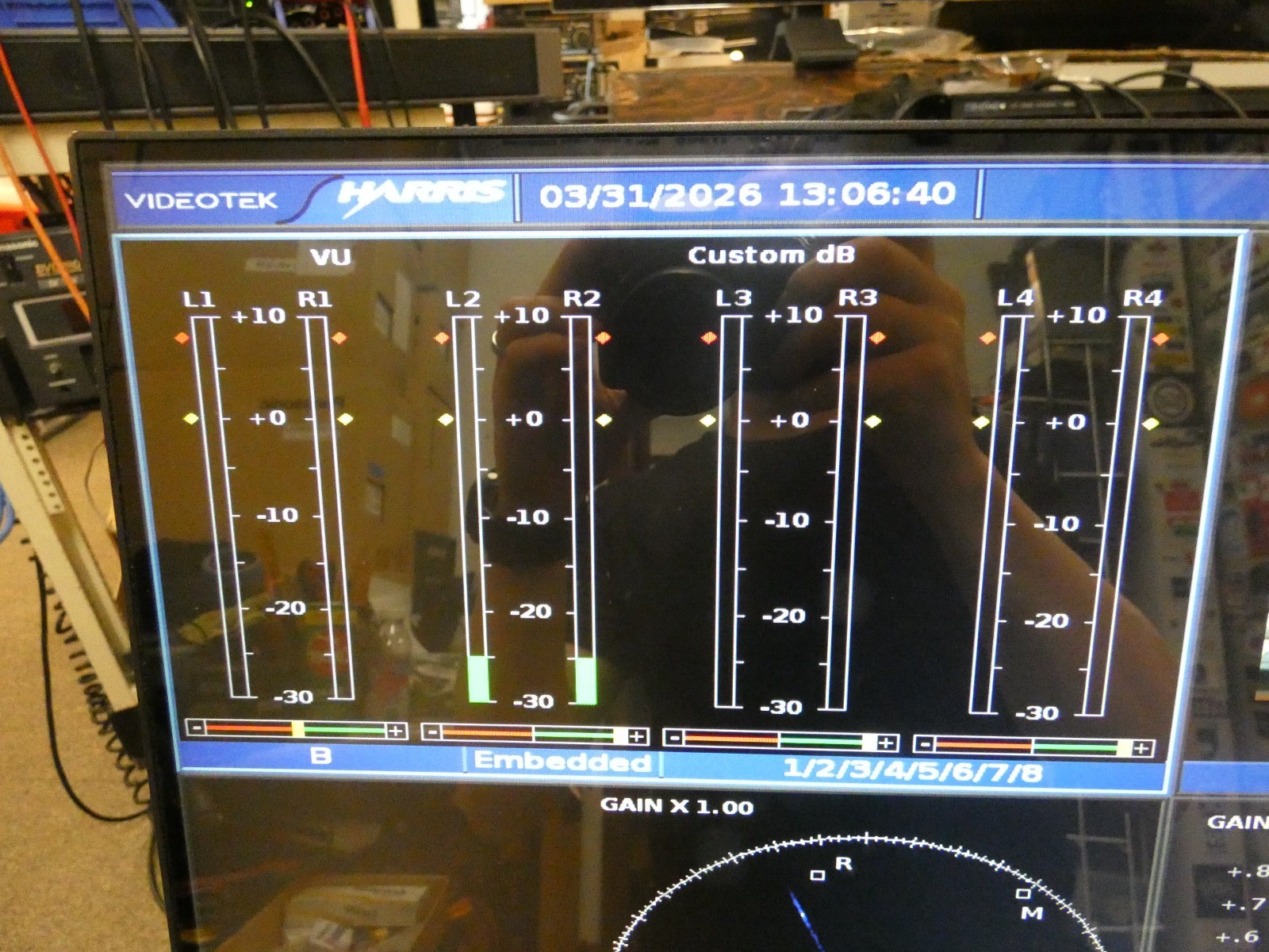 Harris Videotek VTM-4100 PKG-E Rasterizer w/Option EYE-2, Audio Option A3-OPT 3