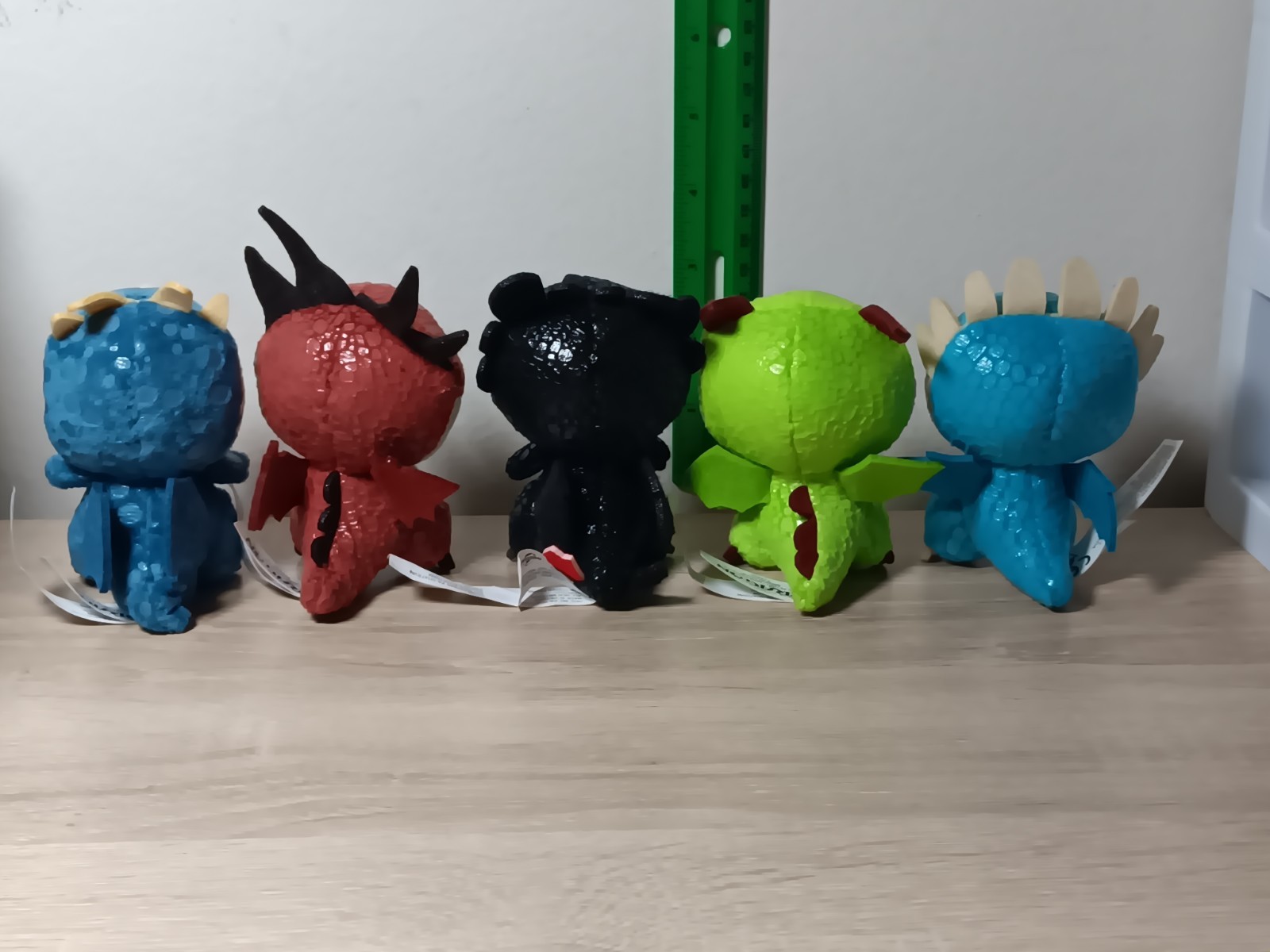 *FREE SHIP* 5 PACK SET How to Train Your Dragon MINI 3" Plush Terror Nightmare