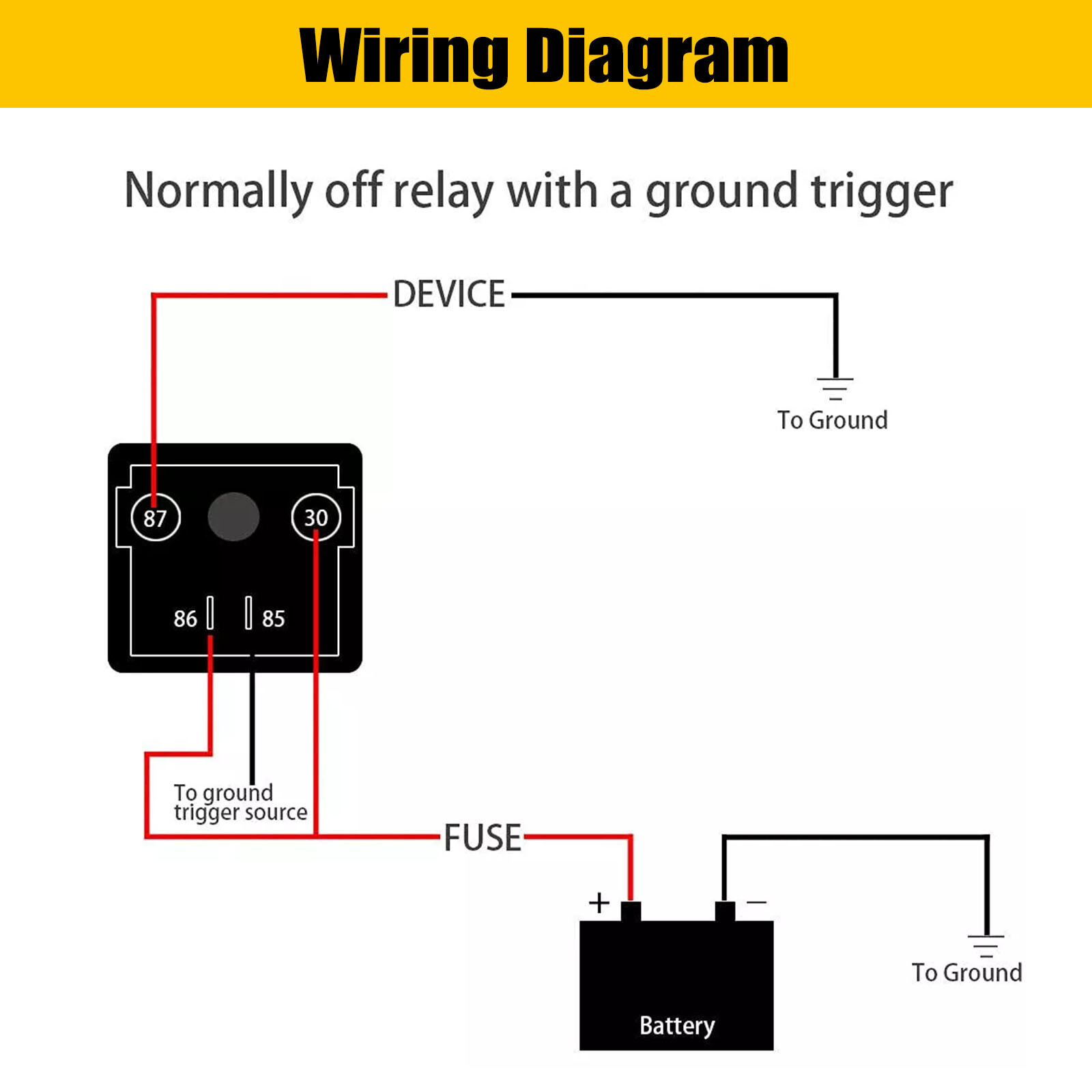 12V 100 Amp Split Charge Winch Relay High Current Load Duty Starter Heavy Duty