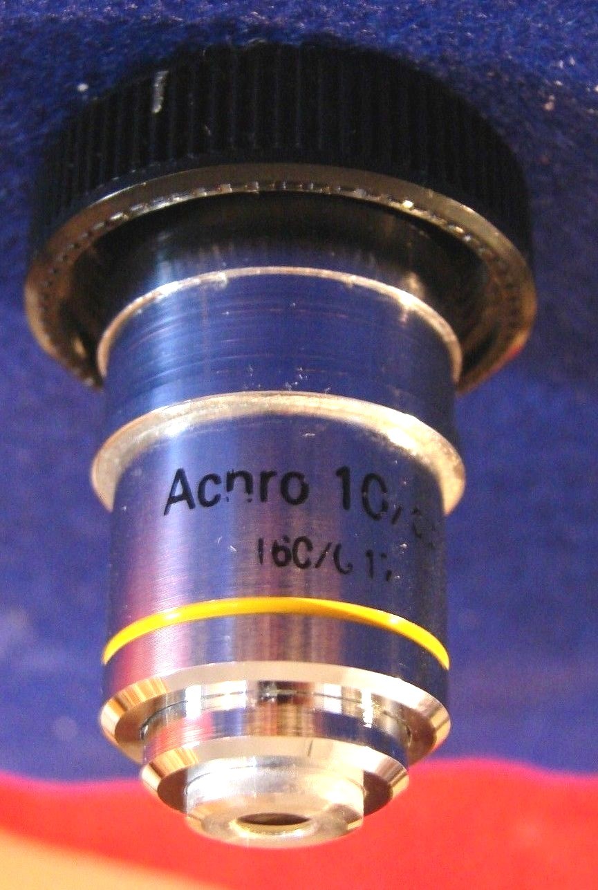 Leica ACHRO Microscope Objective 10x 0.25 NA 160/0.17 #317517