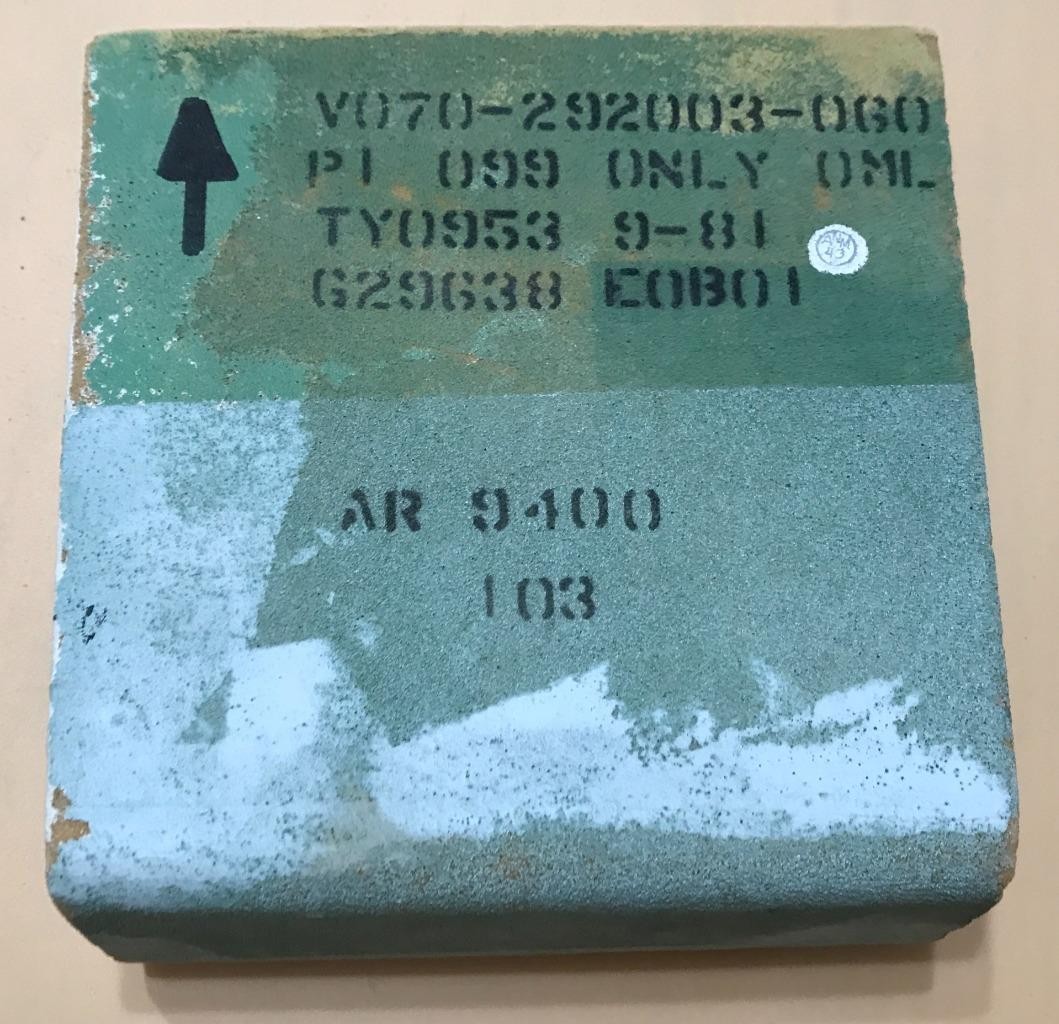 Rare NASA Space Shuttle Fit Check Tile, Challenger 099 ONLY Vertical Stabilizer