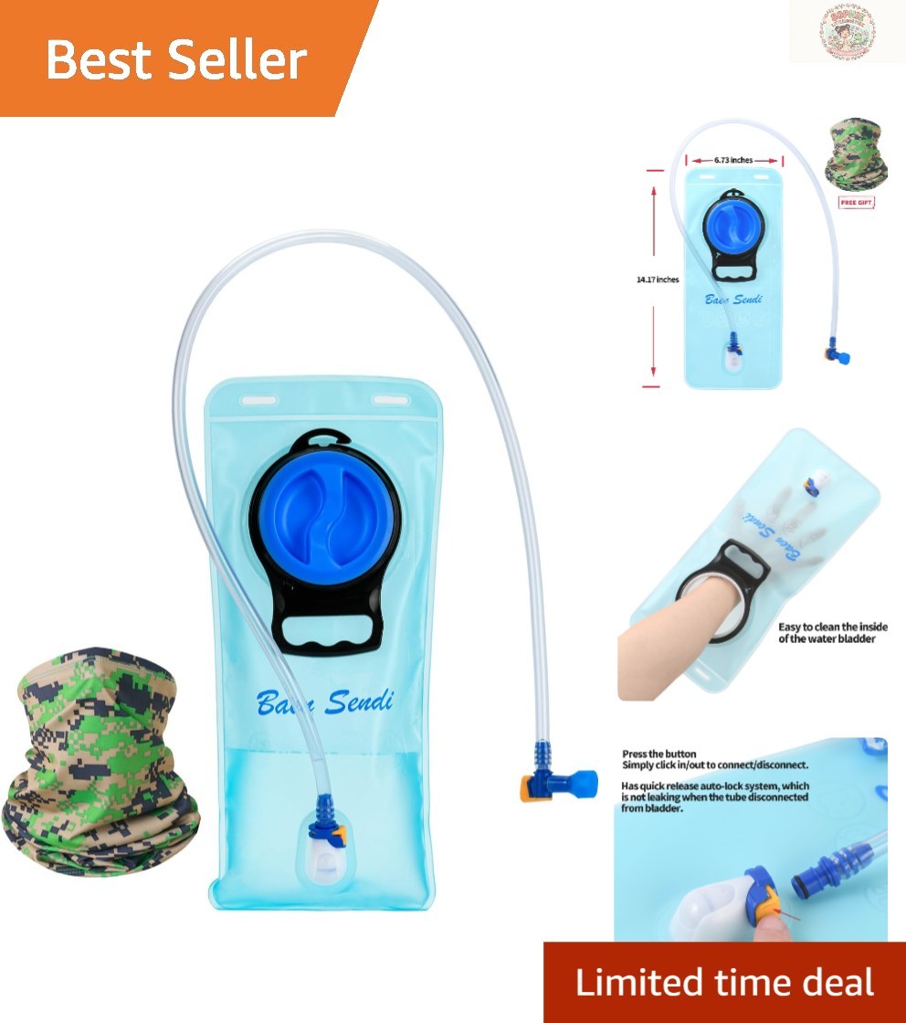 2L Hydration Bladder - Leak Proof Water Reservoir for Outdoor Adventures