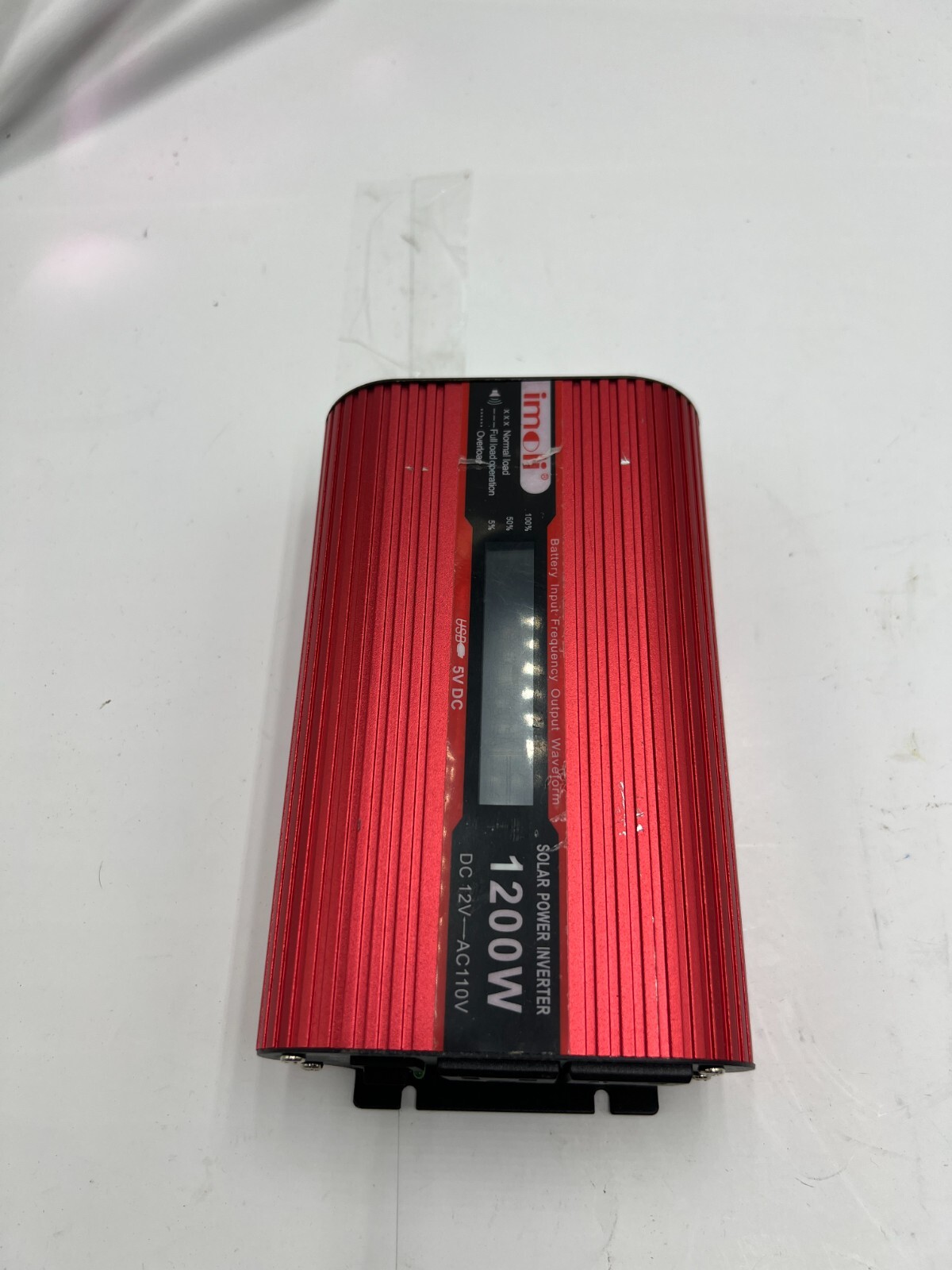 Imoli 1200W Solar Power Inverter DC 12V to 110V AC with LCD Digital Display