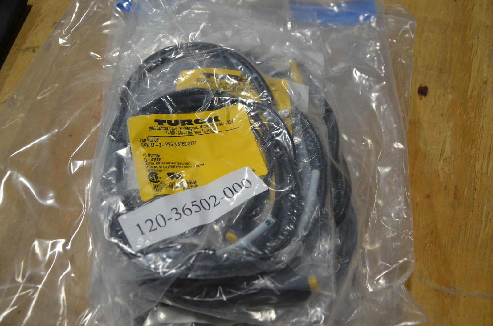 Turck RKK 4T-2-PSG 3/S760/S771 U-41558 M12 Cordset NEW Open Box