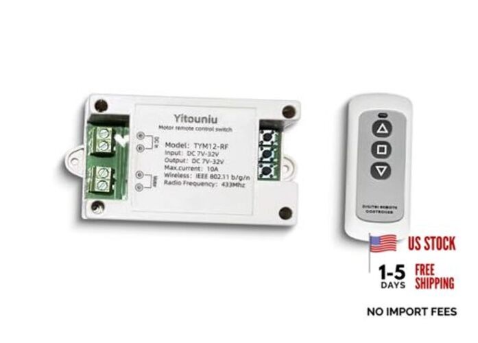 Tuya Smart WiFi/Bluetooth DC Motor Controller 10A 7-32V Reversible Switch with