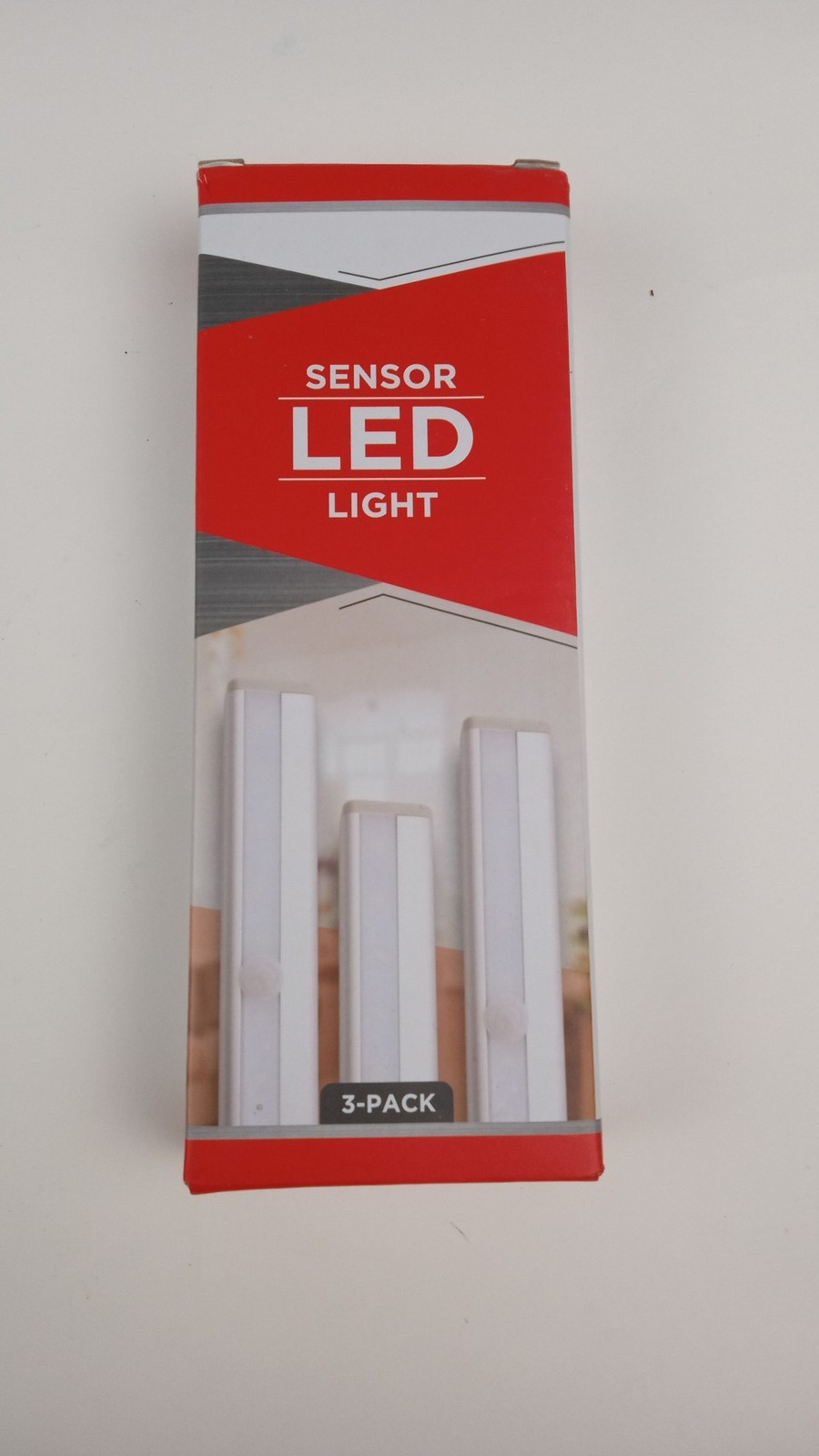 3 Pack Motion Sensor LED Lights Silver Battery Powered Closet Cabinet, 7"