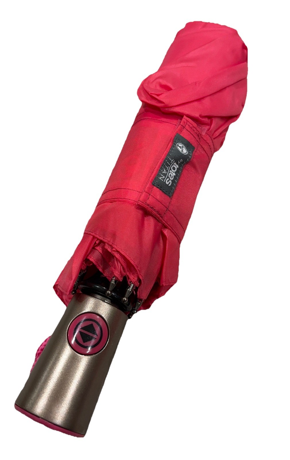 Hot Pink Totes Compact Umbrella With Cover