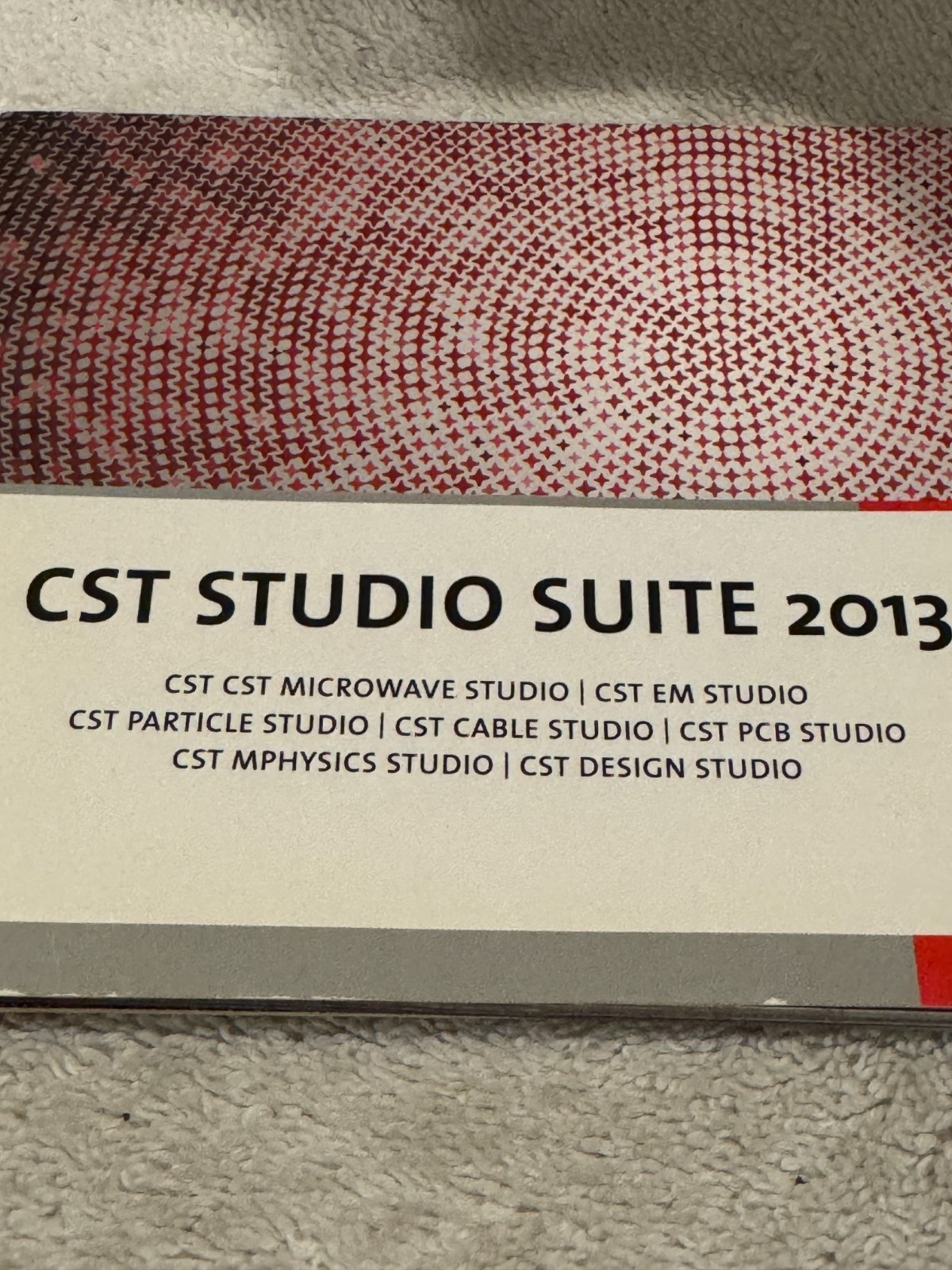 CST STUDIO SUITE 2013 - CD ONLY VERY GOOD CONDITION!!!