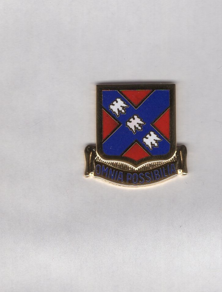 US Army 135th Field Artillery FA crest DUI clutchback c/b badge G-23