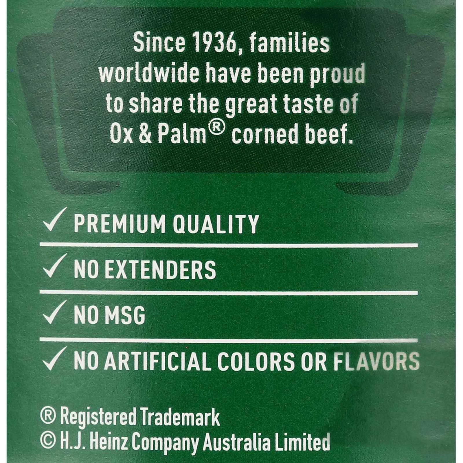 Ox & Palm corned Beef onion Flavored 11.5 oz can......