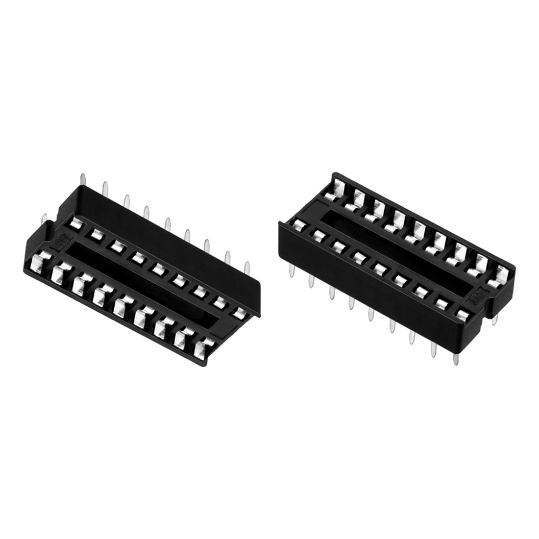 30pcs 2.54mm Pitch 7.6mm Row Pitch DIP IC Chip Socket Adaptors for PCB BOARD