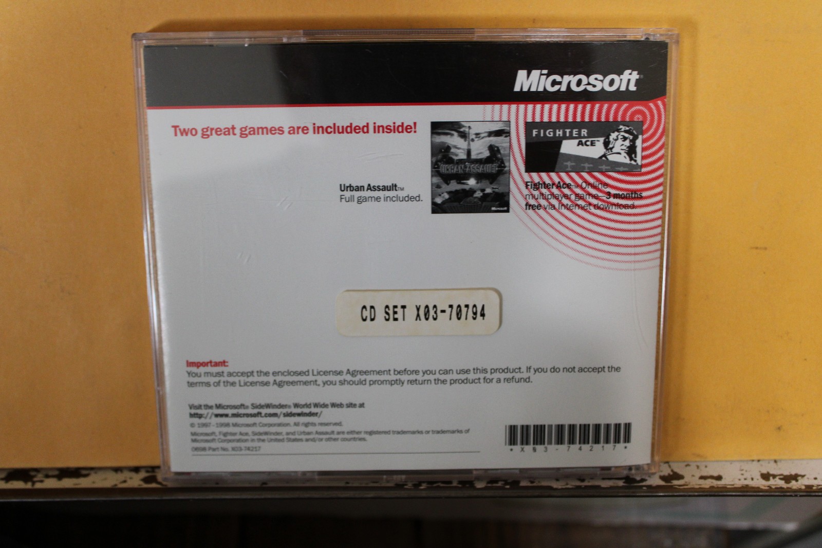 1998 Microsoft Getting Started SideWinder Force Game Controllers Wheel Pro