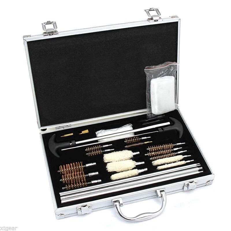 123PC Universal Cleaning Kit For Gun Rifle Pistol Shotgun Cleaner Maintenance