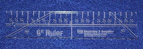 6 Inch Ruler - 1/4 Inch Thick Quilting/Sewing Clear Acrylic