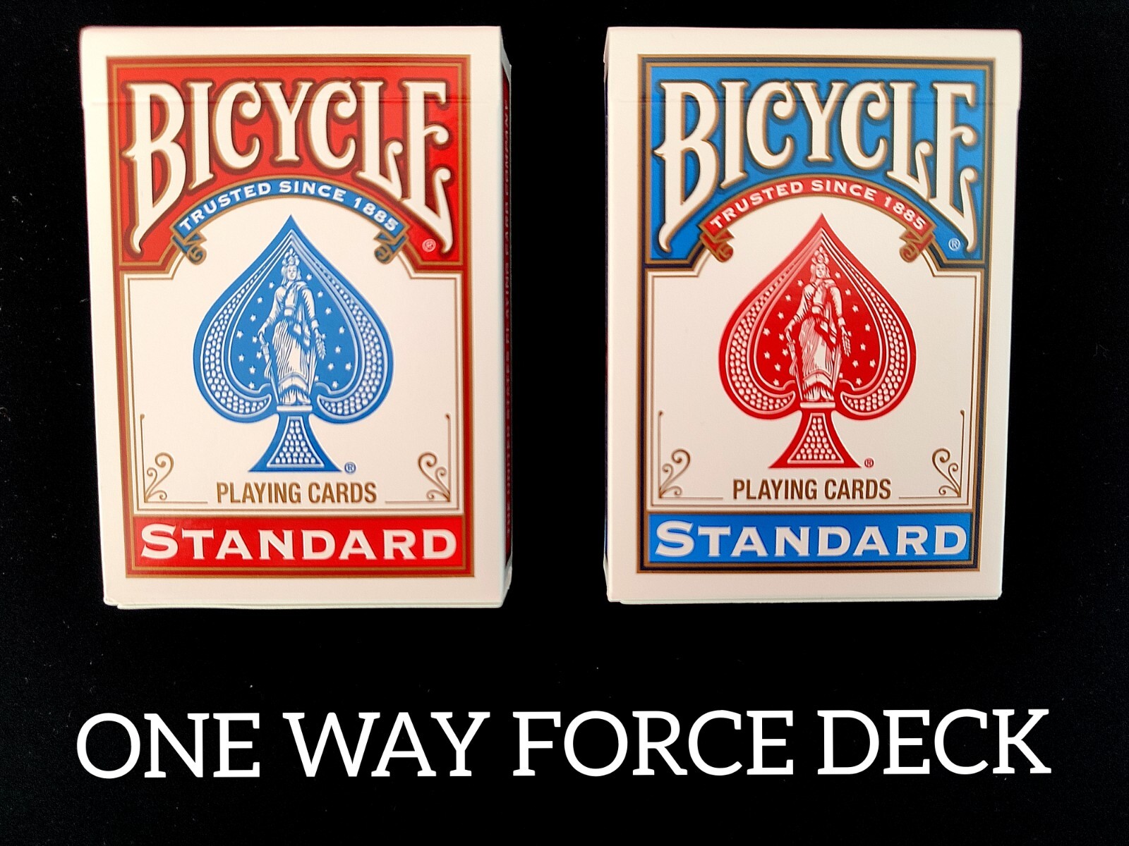 One Way FORCE Deck - Bicycle Standard Playing Cards - Choose COLOUR, SUIT, VALUE