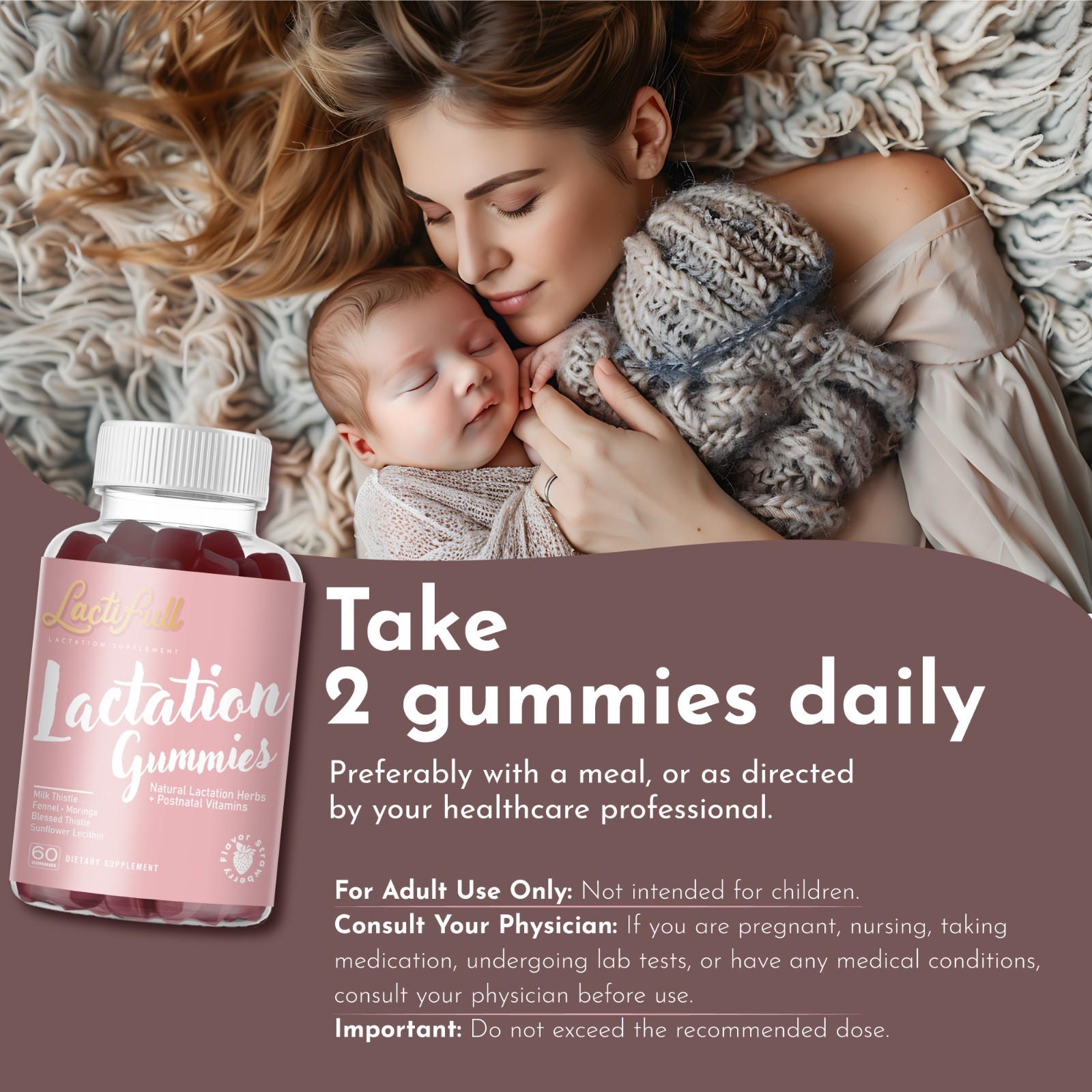 Lactifull Milk Multiplier Lactation Postpartum Gummies