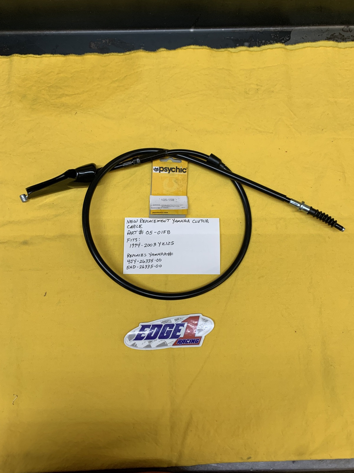 NEW REPLACEMENT YAMAHA CLUTCH CABLE  1994-2003 YZ125  (05-0158) AHRMA