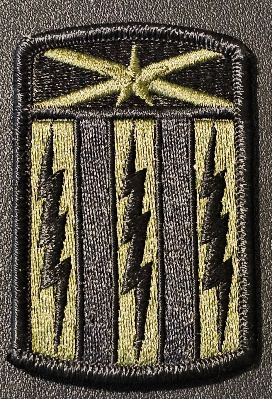 Army Patch: 53rd Signal Brigade - Subdued for Iron or Sew On