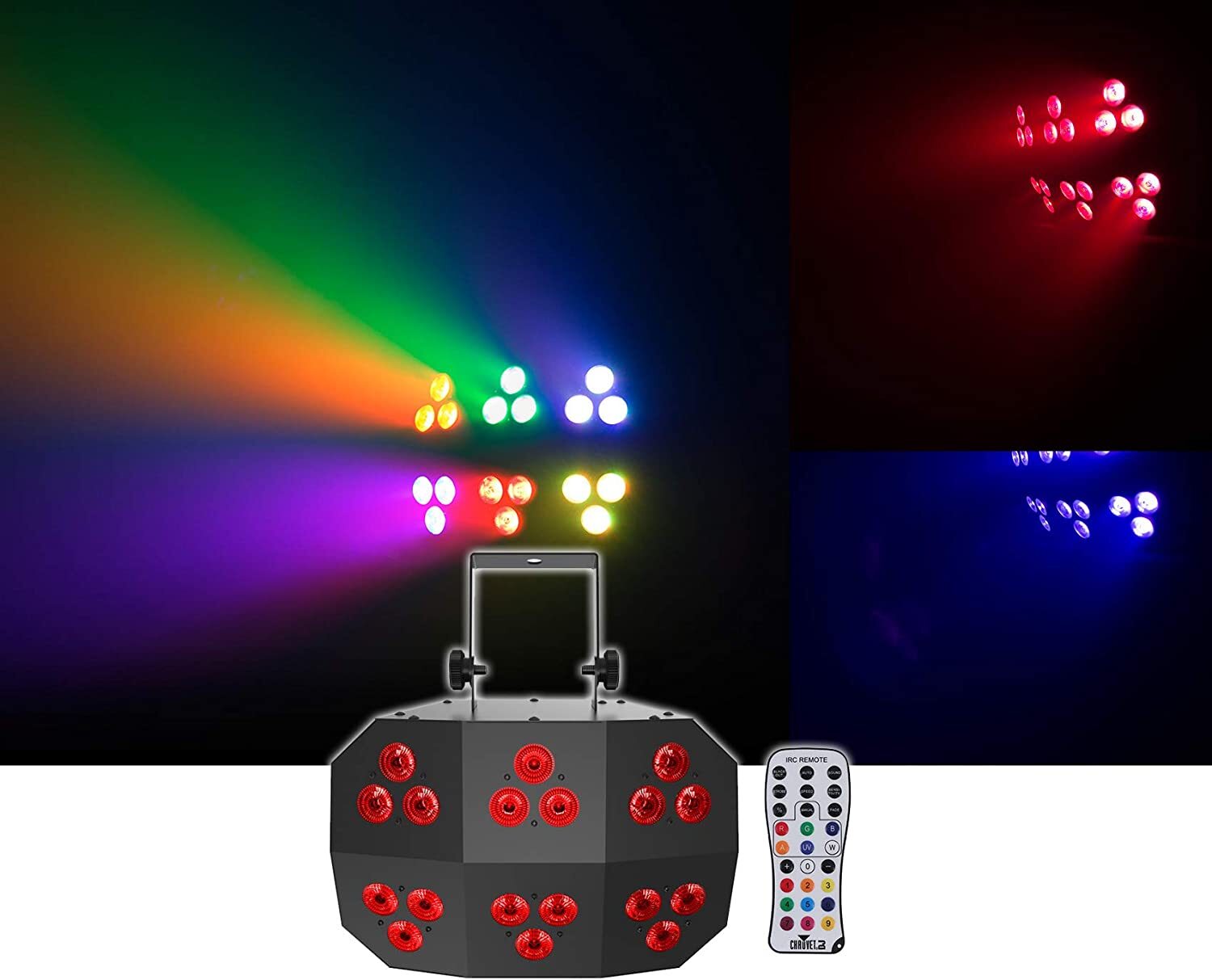 Chauvet DJ Wash FX 2 DMX RGB+UV Eye Candy Effect Dance Floor Wash Light+Remote