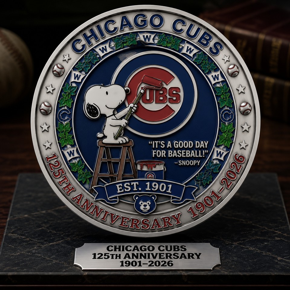 New Snoopy Baseball Chicago Cub 1901-2026 Commemorative Coin CC429