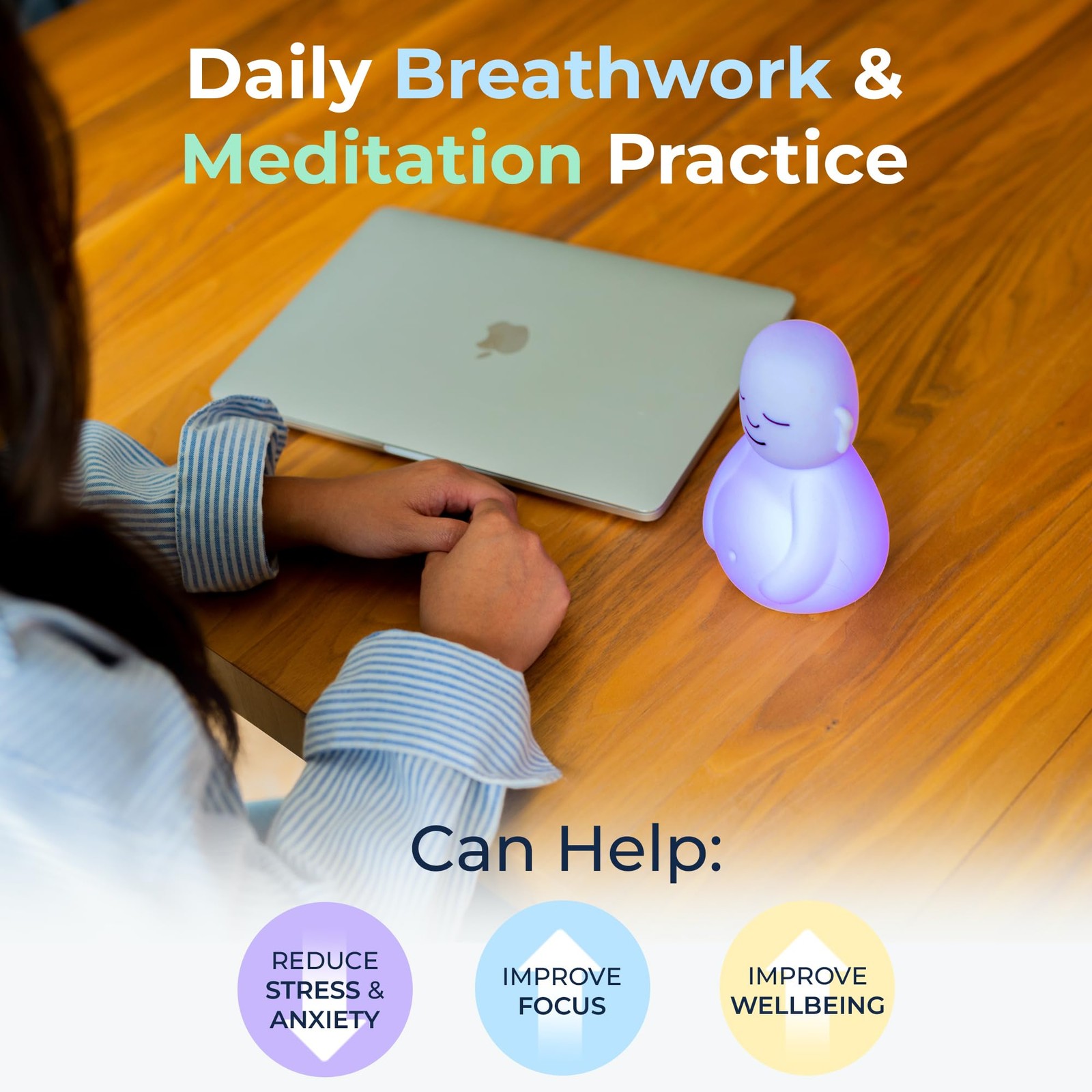 Mindsight 'Original Breathing Buddha' Guided Visual Buddha, Multicolor