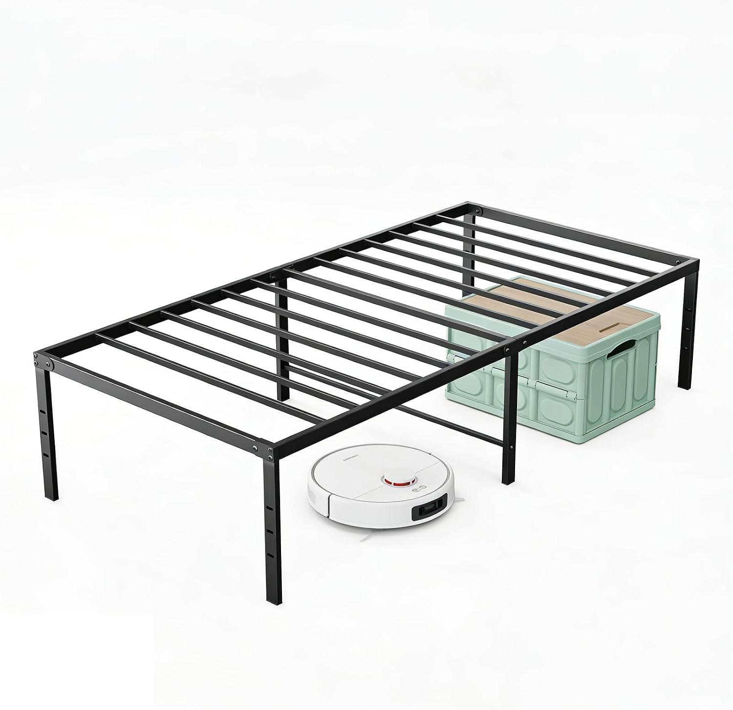 Twin Metal Bed Frame Platform Bed Frame 18 Inch | Easy Assembly Twin Size 18