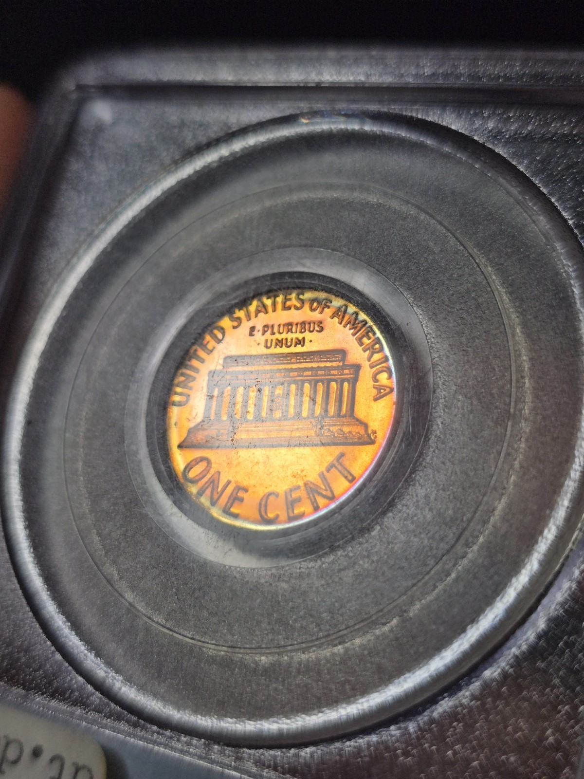 1970 S Lincoln Cent Large Date Target Toned