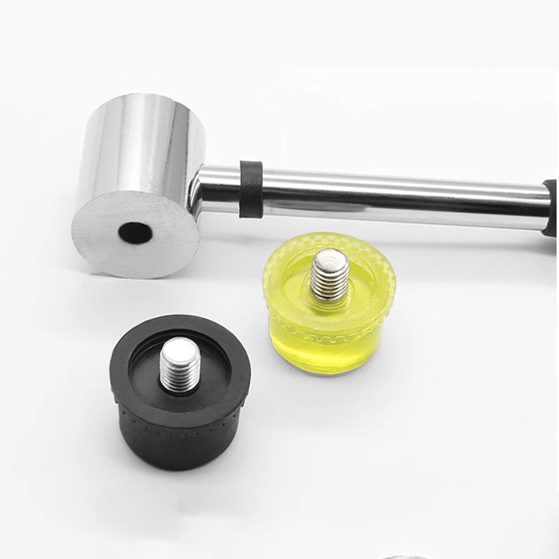 High Quality 25-45mm Double Faced Non-Slip Rubber Hammer Nylon Head Mallet Tools