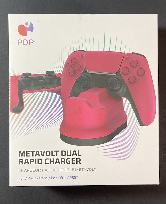 PDP Metavolt Dual Rapid Charger for PS5 Dualsense Controllers [ RED ] NEW