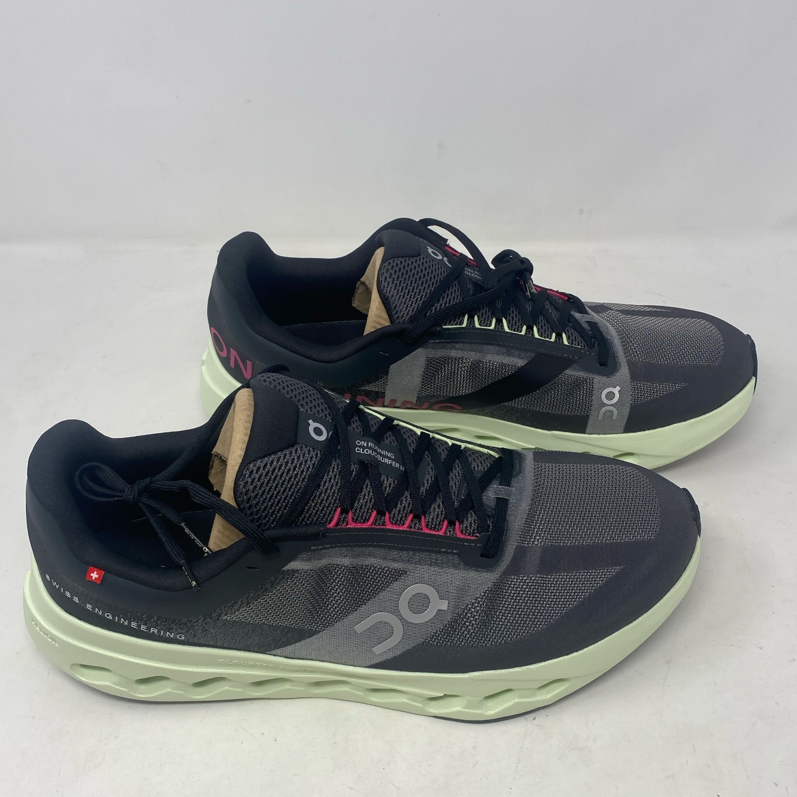 ON Cloudsurfer Next Men's Black/Lima Running Shoes Size 13