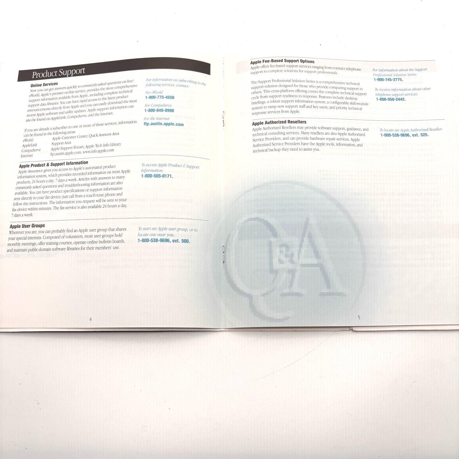 Apple Computer Customer Services Guide Registration Card 1994