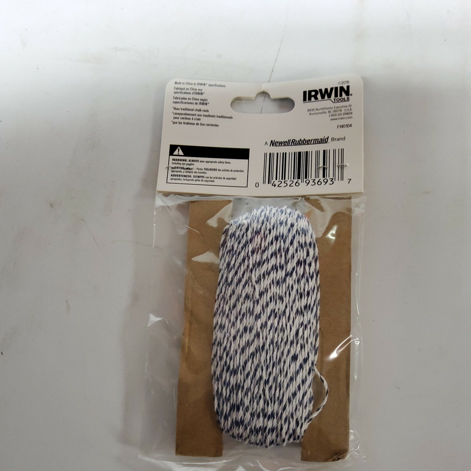 Irwin Strait-Line 1932894 Hi-Tensile Replacement Chalk Line, 100 ft L