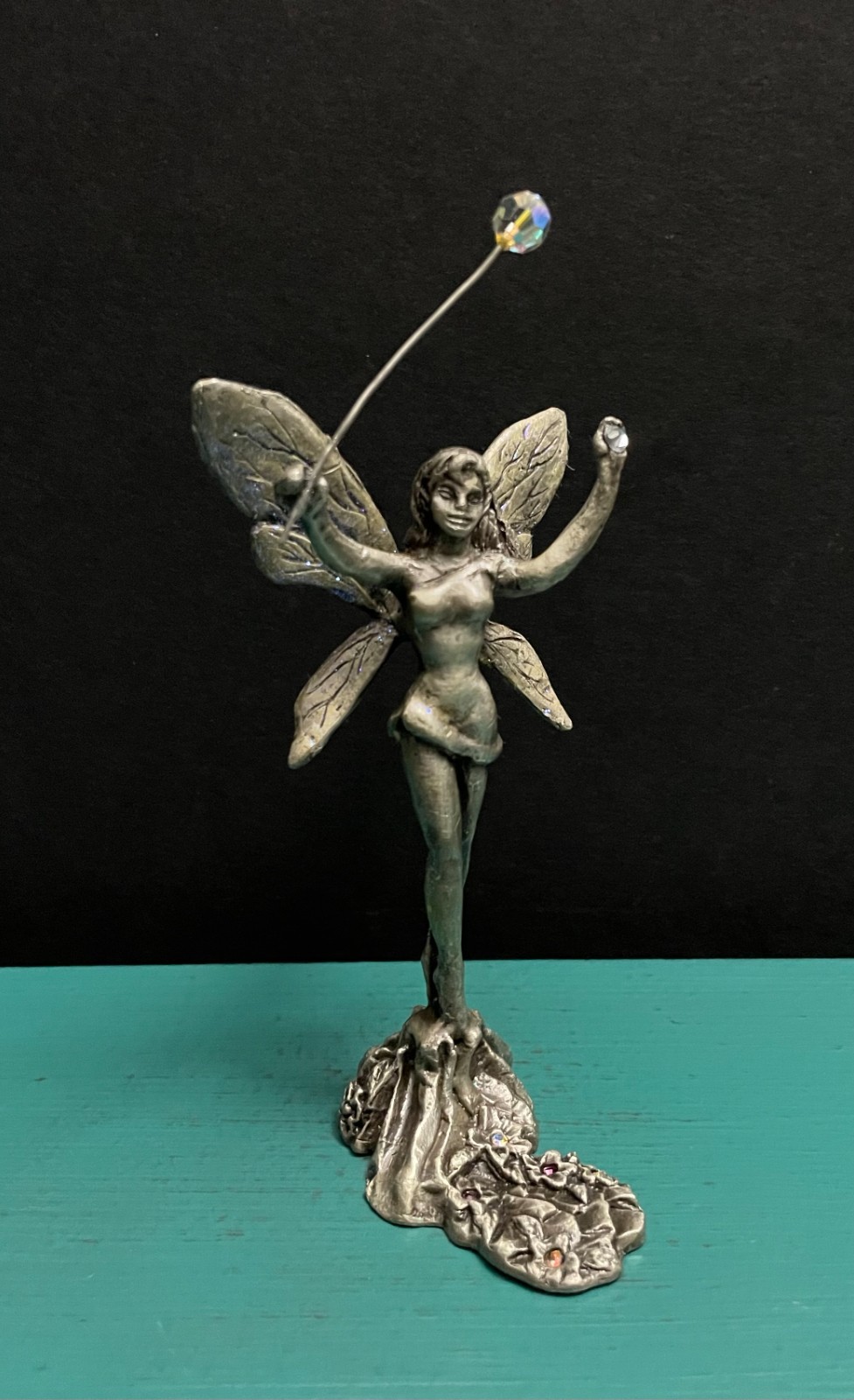Daltec Pewter Fairy Angel Faerie Fay Pixie Glitter Wings Folklore Mini Figurine