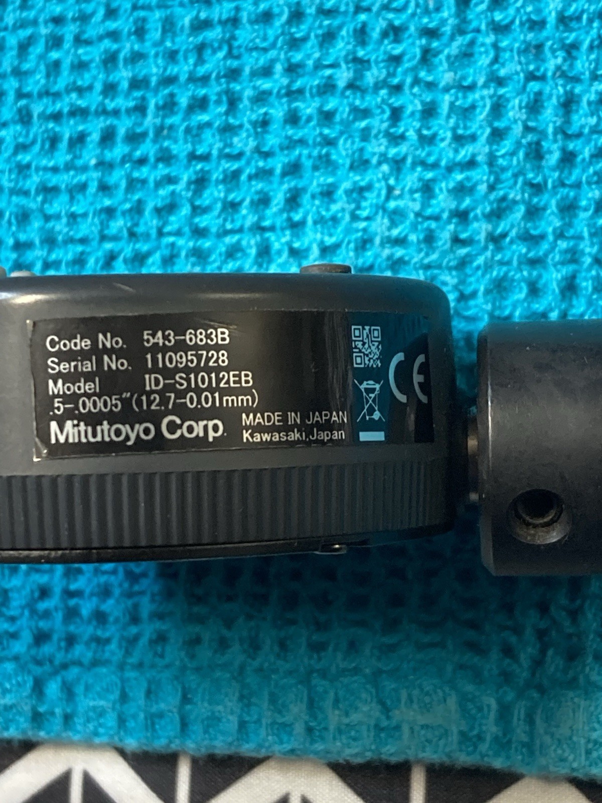 MITUTOYO 543-683B, Model ID-S1012EB Digital indicator Absolute With Case