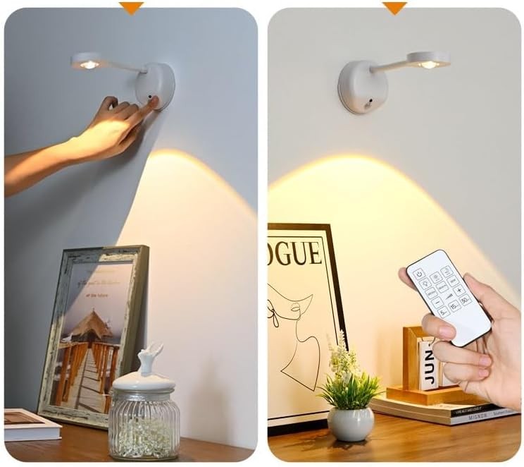 Vortex L2201 Motion Sensor Remote 3 Color Temp Rechargeable Dimmable Wall Light*