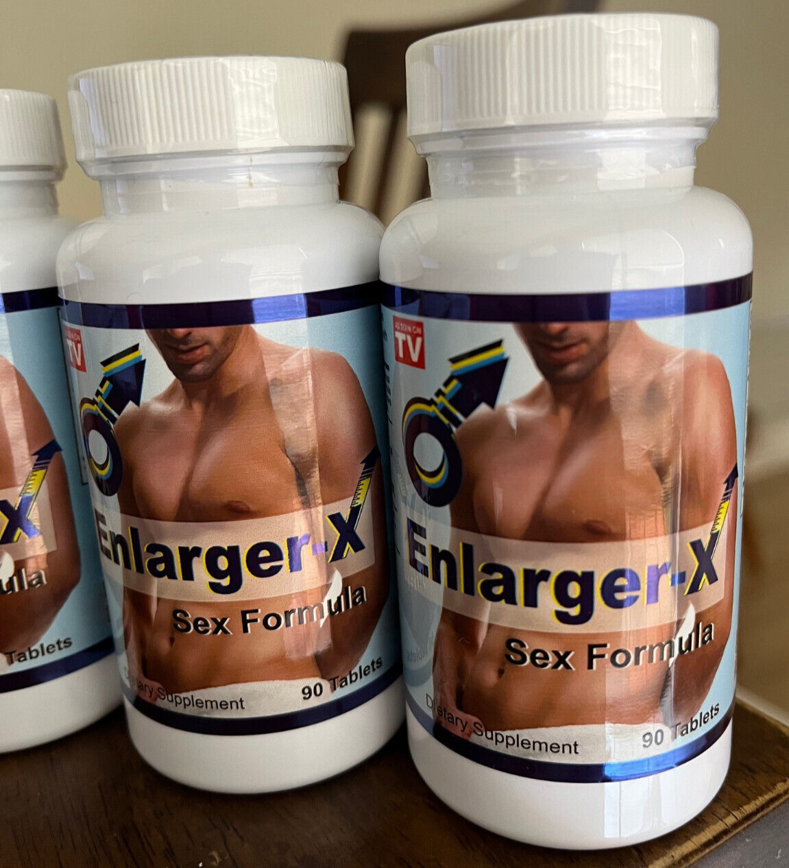 pack 3 Enlarger X SEX FORMULA DIETARY SUPPLEMENT 360 tablets hombre yohimbe