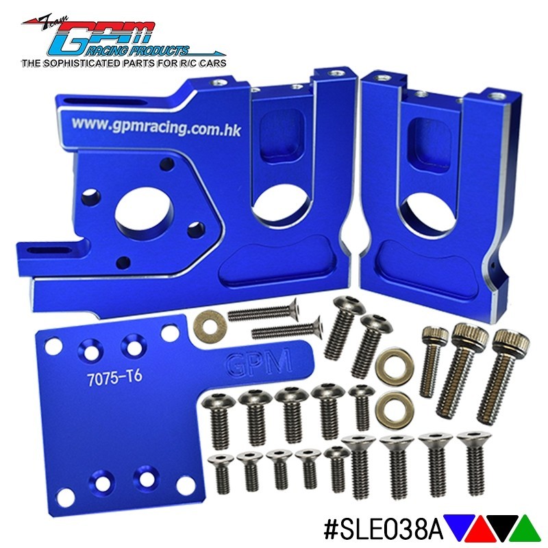 GPM Aluminum 7075 Quick Release Motor Mount Base TRAXXAS 1/8 Sledge 9584