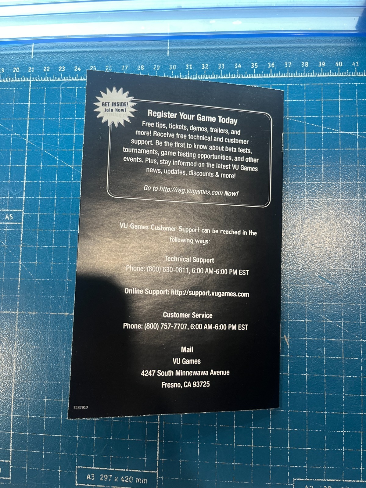 Replacement Manual for 50 Cent Bulletproff - Sony PS2 Instruction Booklet